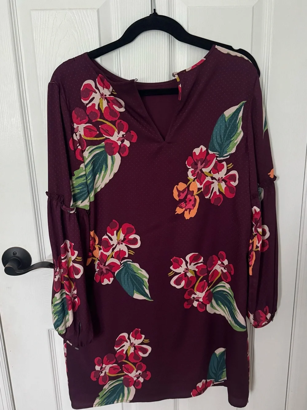 Loft Womens Floral Flower Dress